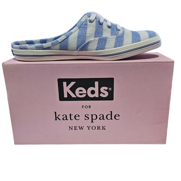 Keds X Kate Spade Shoes - Keds for Kate Spade Moxie Mule Blue and White  Sneakers